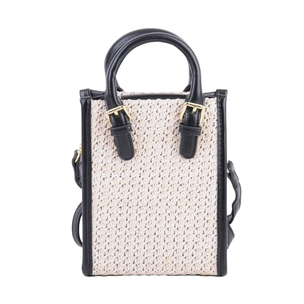 1528 - Square Woven Crossbody