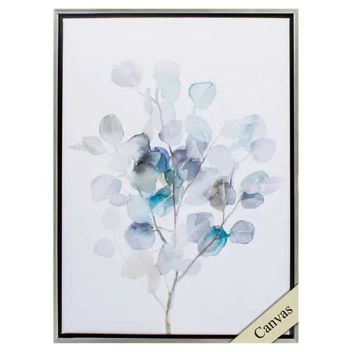 26" X 36" Silver Frame Eucalyptus