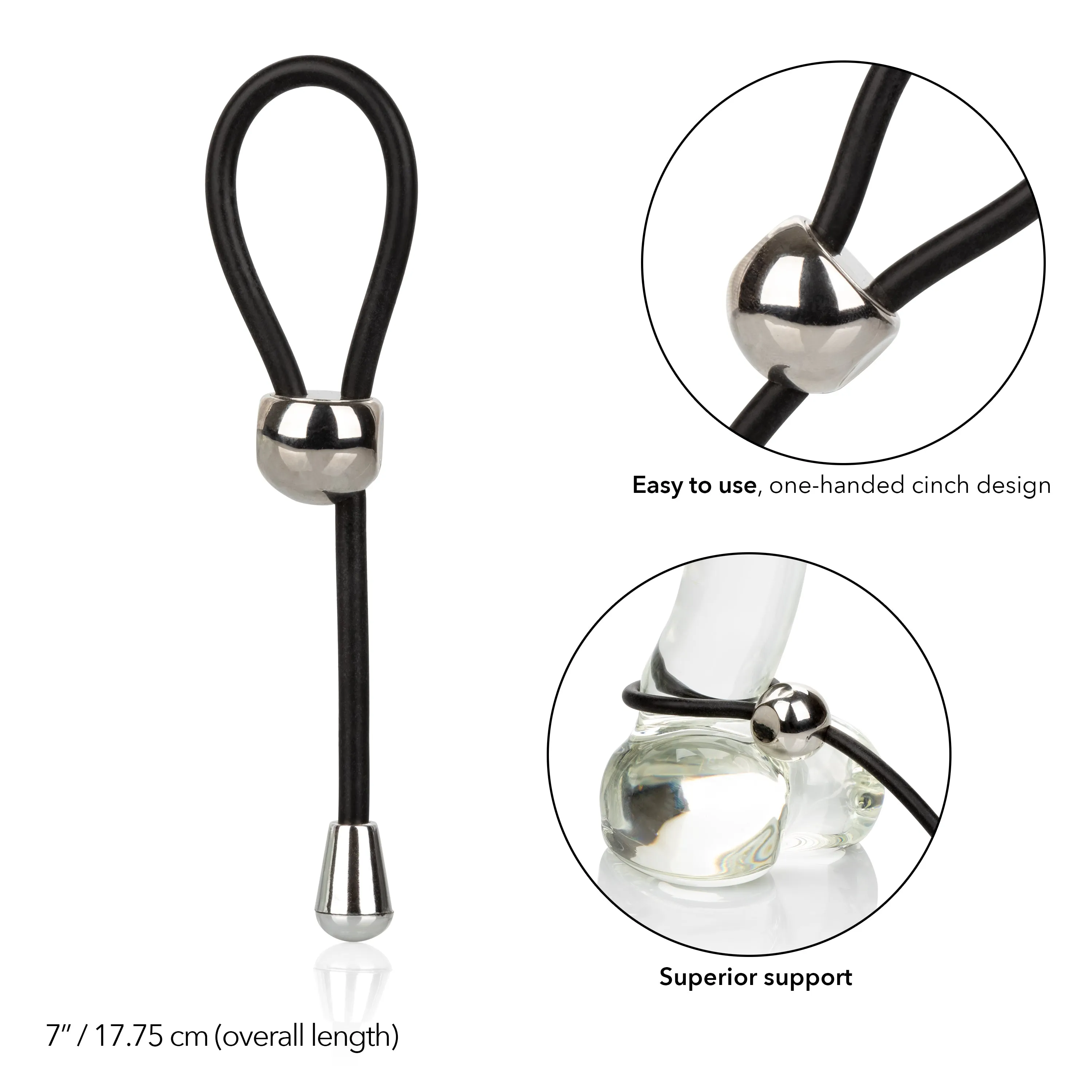 Adjustable Silicone Lasso Ring - Stretchy and Comfy for Extra Fun