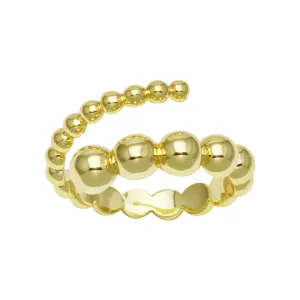 Ball Spiral Open Ring
