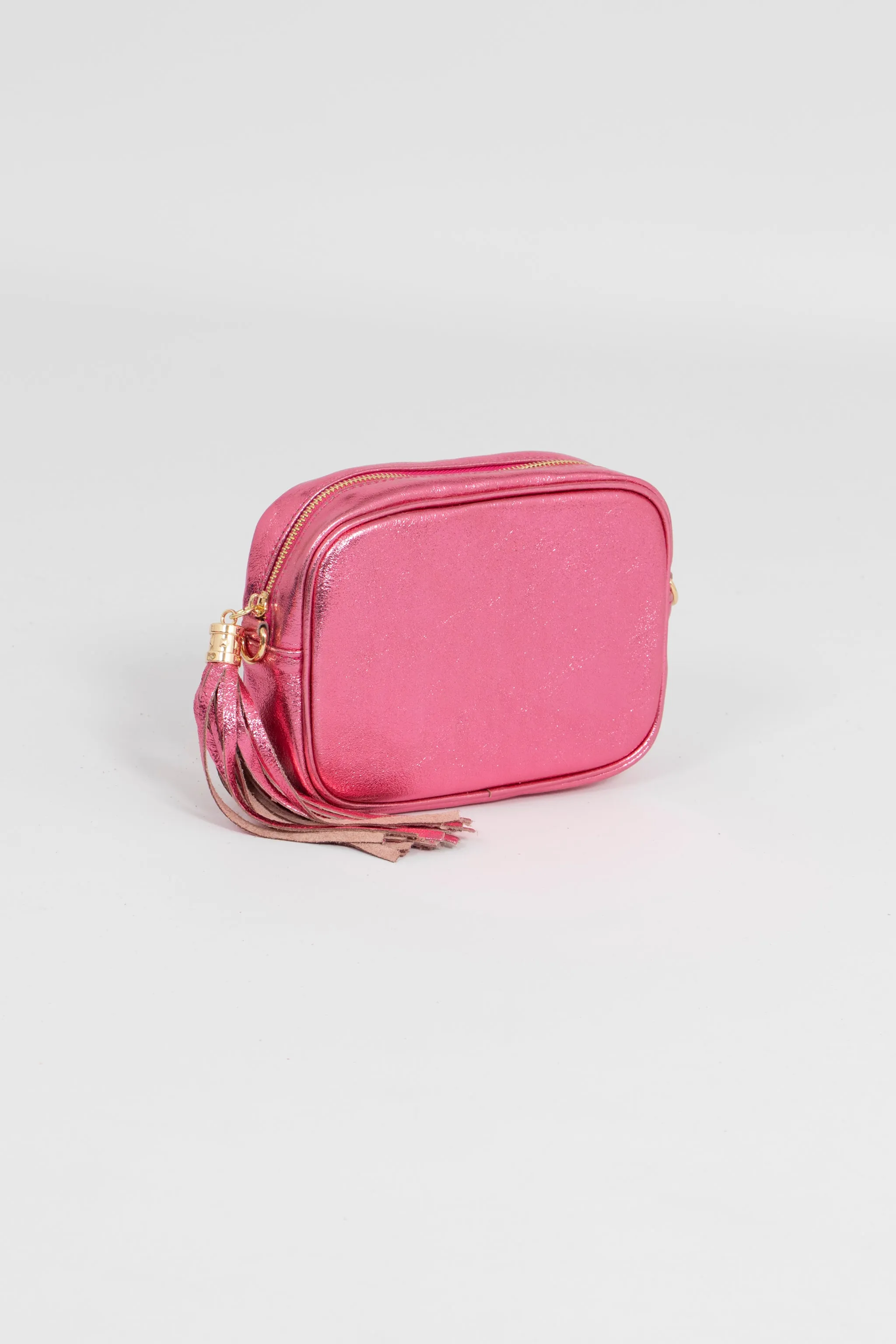 Beau Crossbody Bag - Hot Pink, Metallic