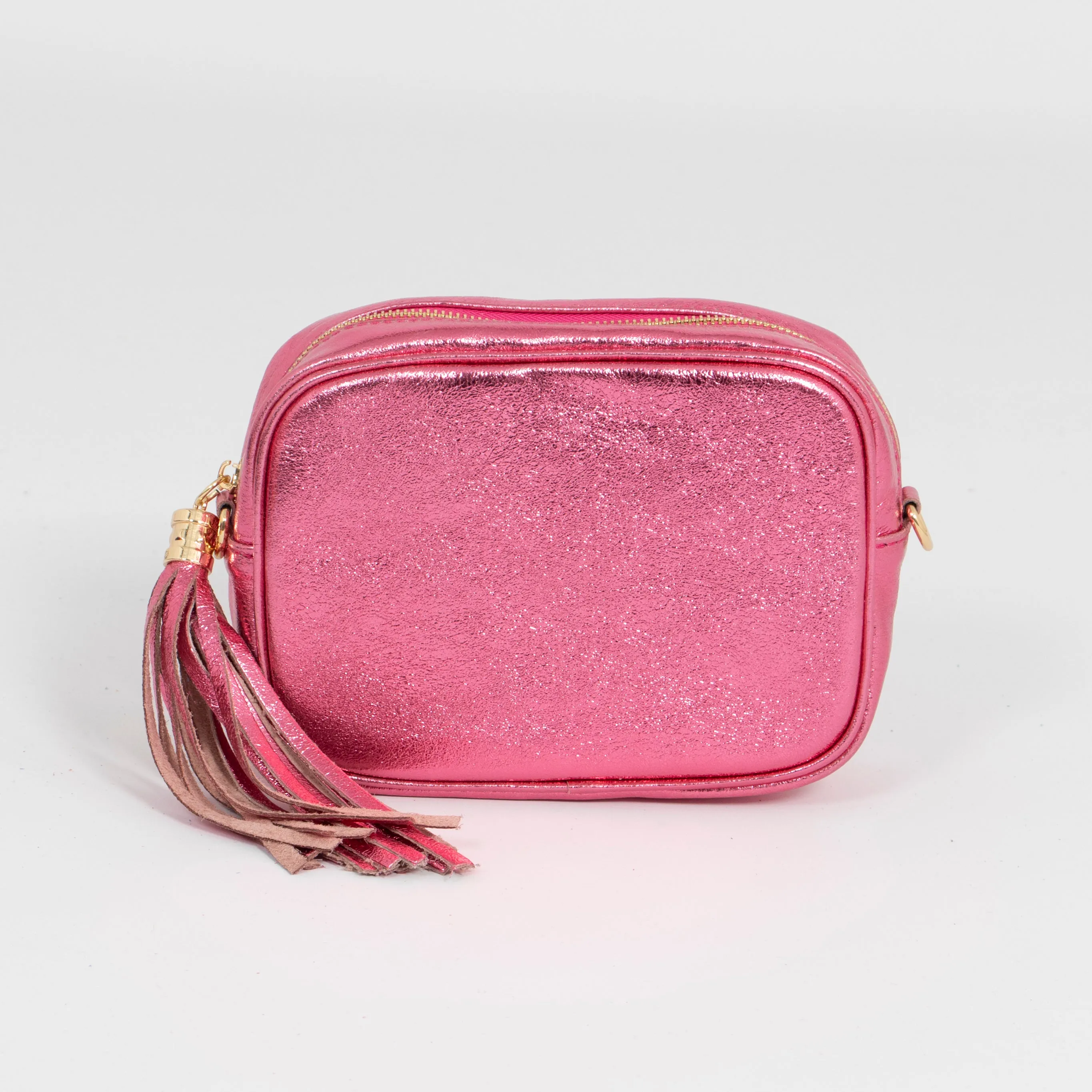 Beau Crossbody Bag - Hot Pink, Metallic