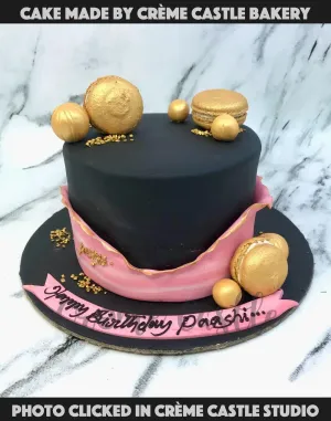Black and Gold Cake
