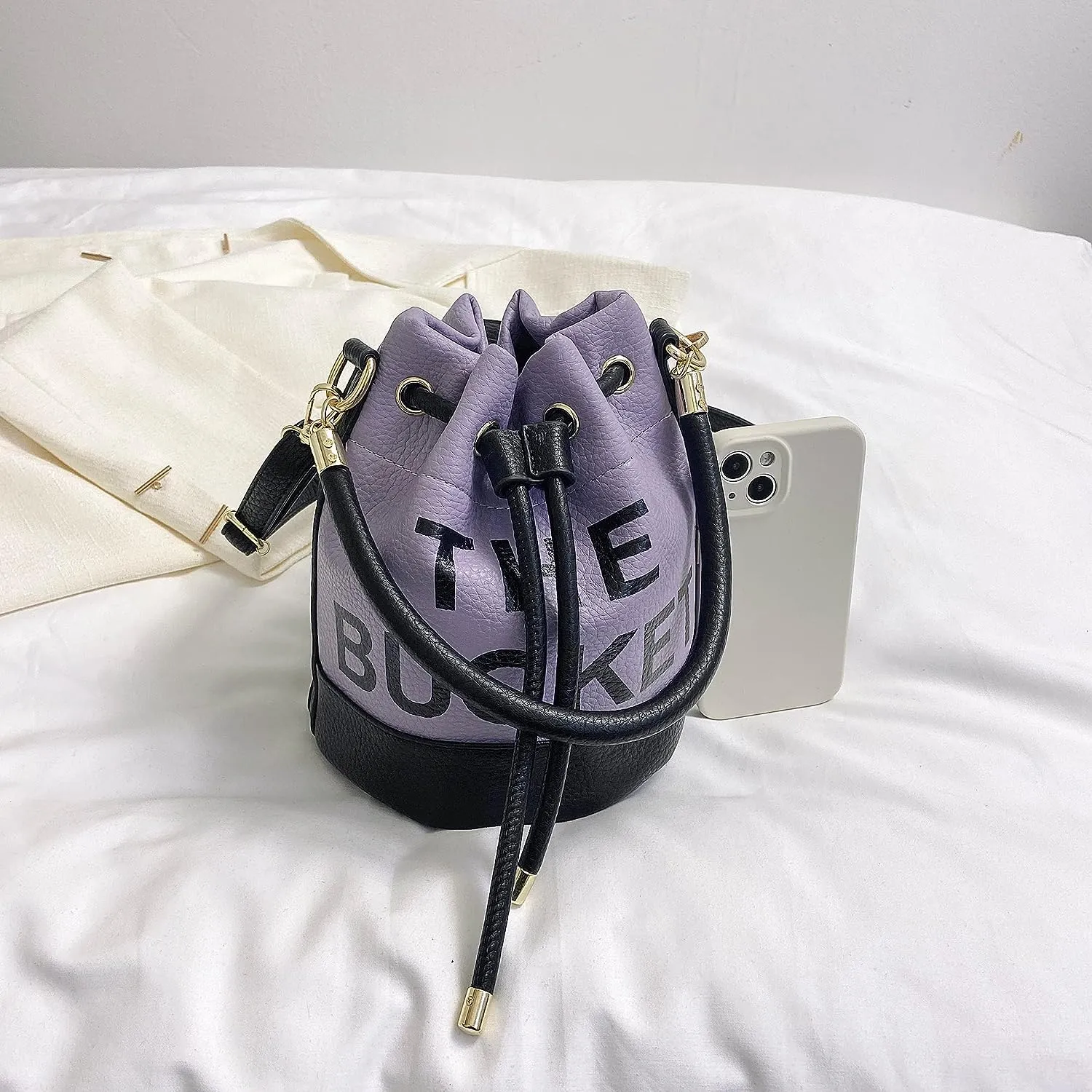 Bucket Two Tone Color  Mini Bag