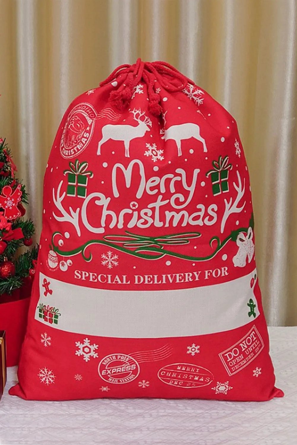 Christmas Drawstring Large Gift Bag