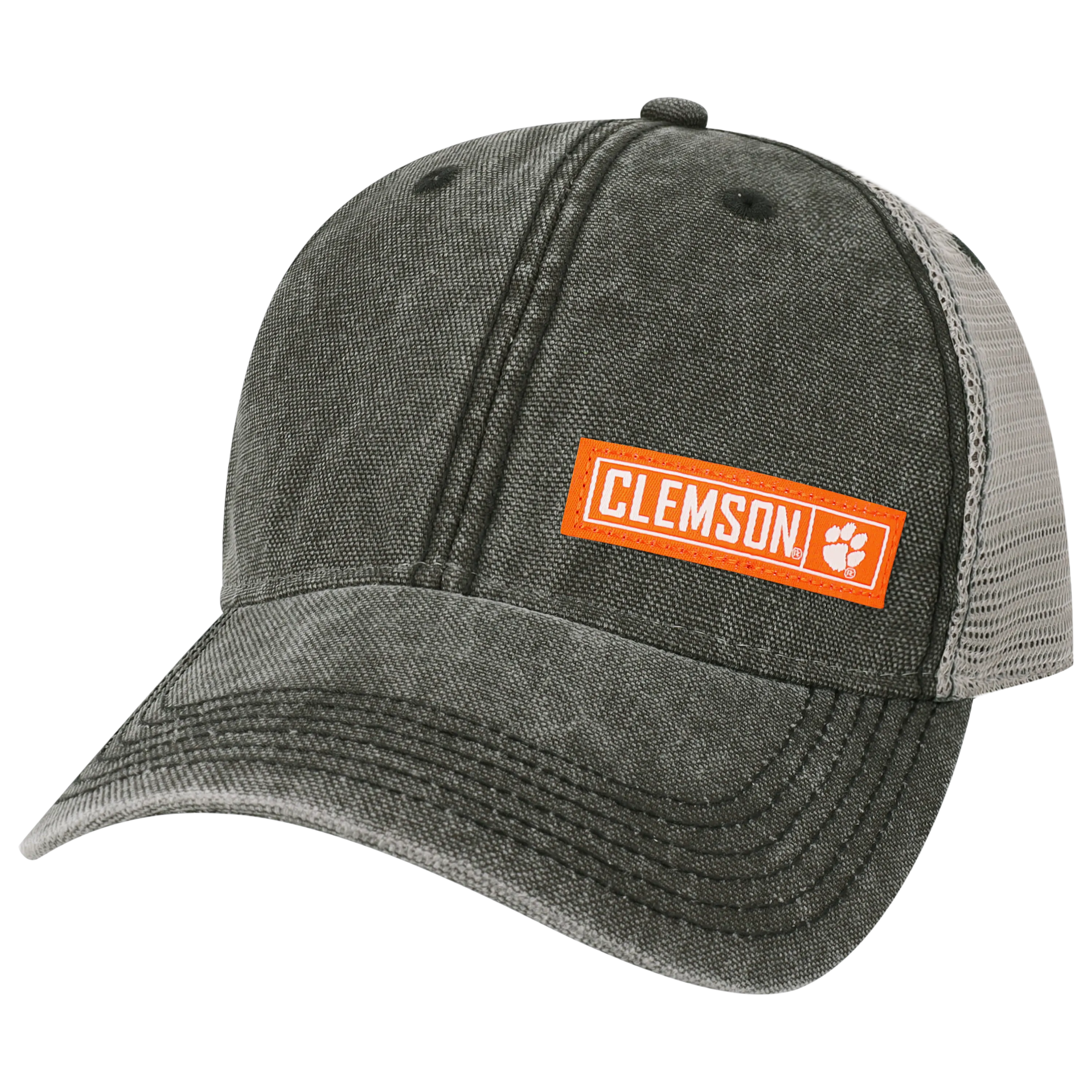 Clemson Black/Grey Dashboard Trucker