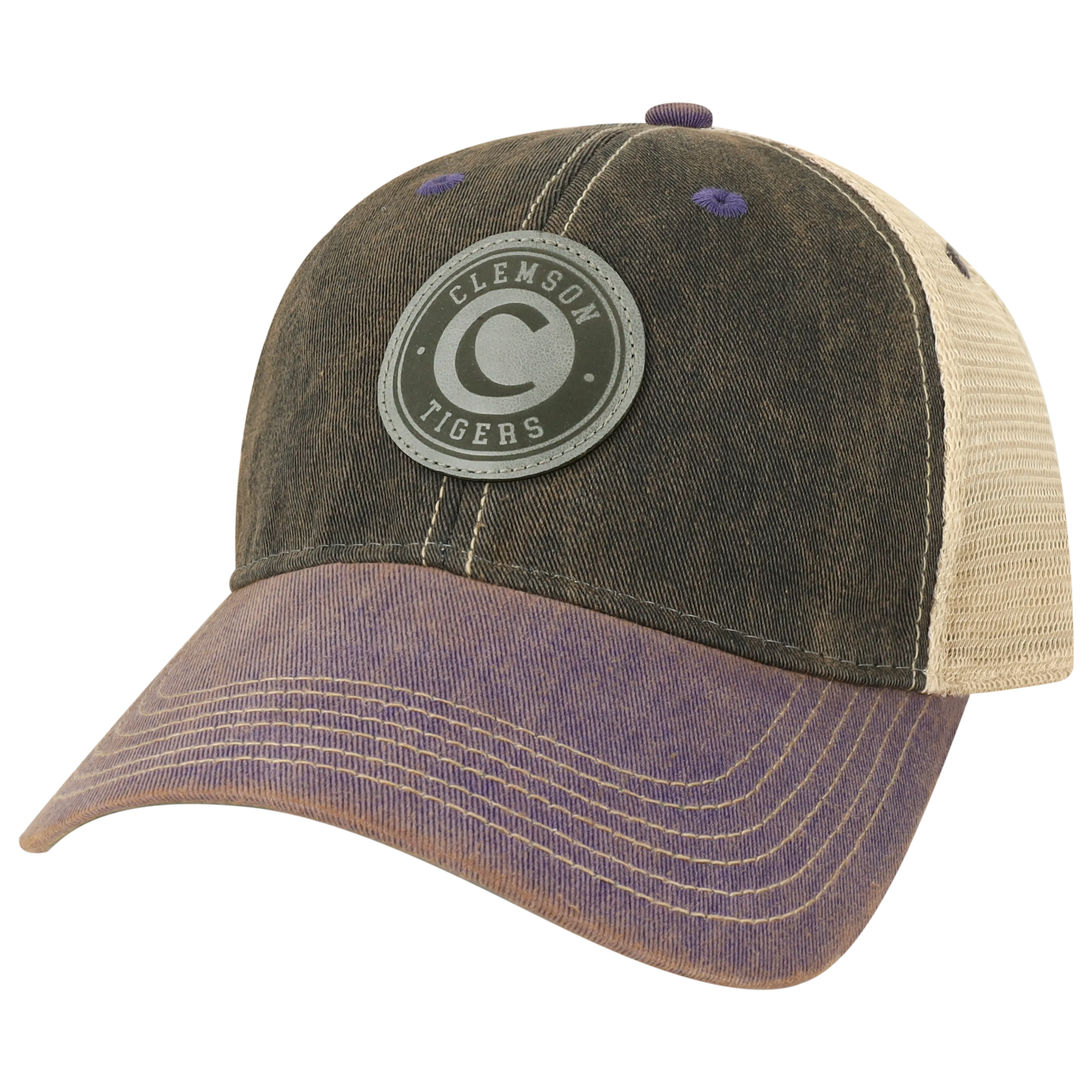 Clemson Black/Purple Old Favorite Trucker