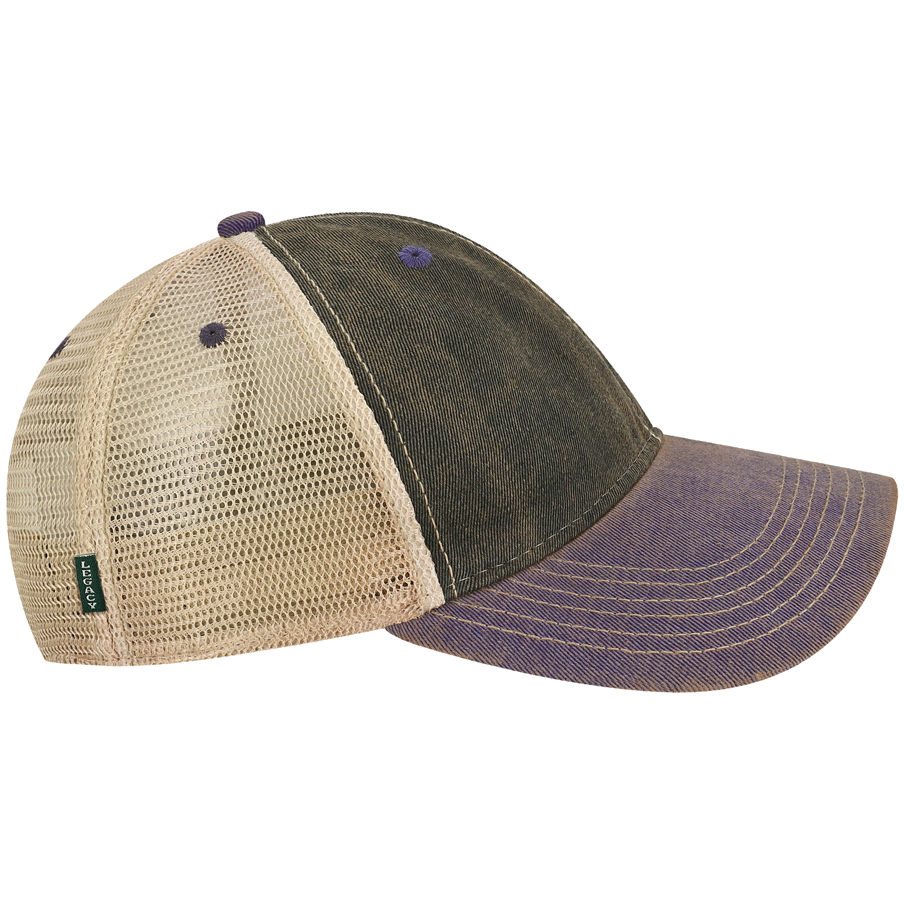 Clemson Black/Purple Old Favorite Trucker