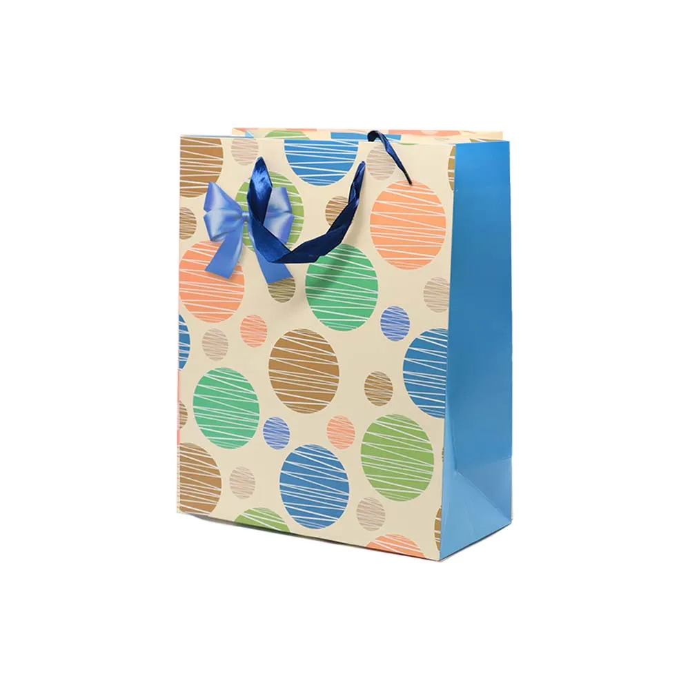 Gift Paper Bag Polka Dot 14x15cm Extra Small