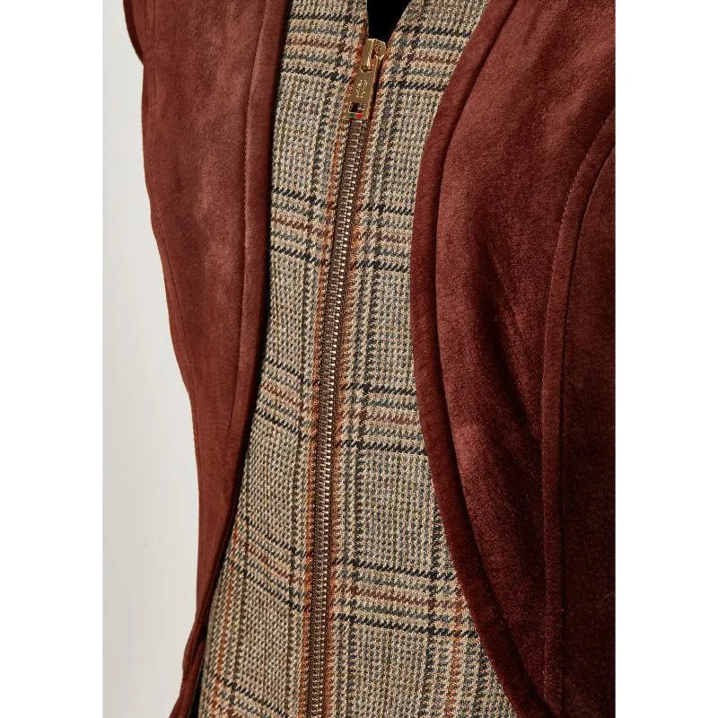 Holland Cooper Tweed Field Vest - Bourbon Tweed