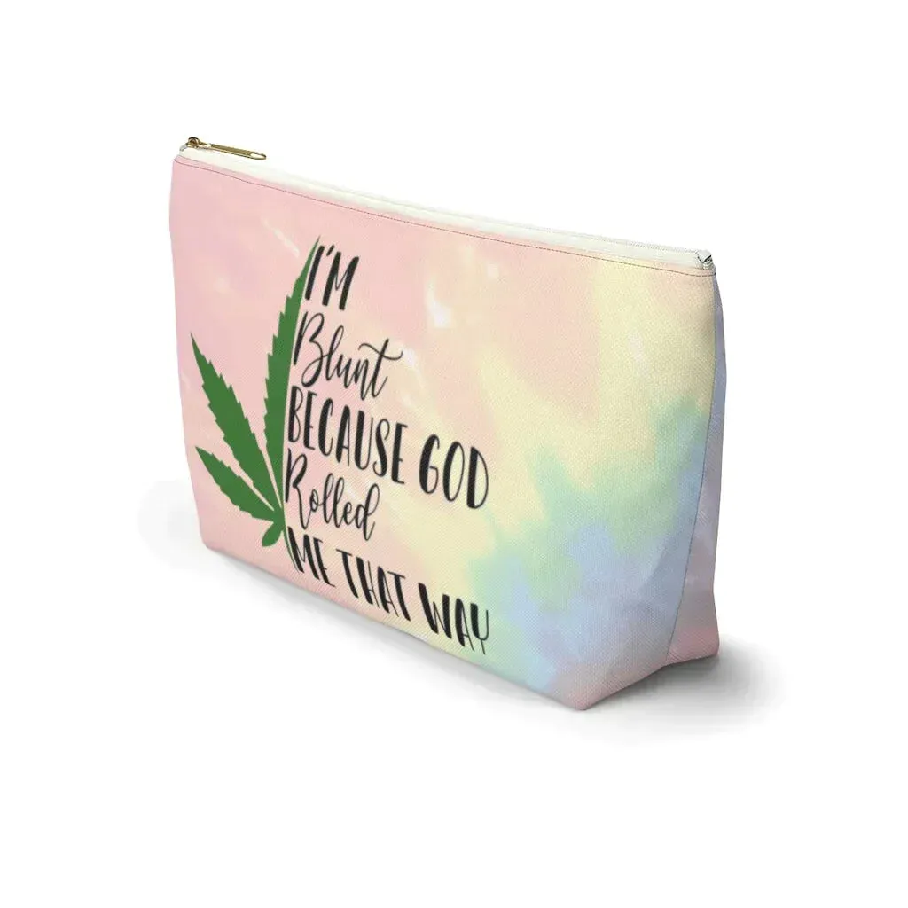 I'm Blunt Tie Dye Stash Bag, Stoner Girl, Stoner Gift for Her, Funny Makeup Bag, Funny Weed Bag, Stoner Gift, Funny Gift for stoner, Stasher