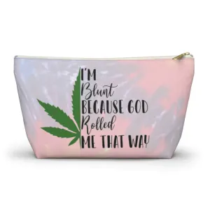 I'm Blunt Tie Dye Stash Bag, Stoner Girl, Stoner Gift for Her, Funny Makeup Bag, Funny Weed Bag, Stoner Gift, Funny Gift for stoner, Stasher