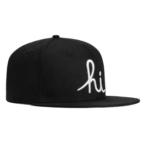 In4mation Hi Script Snapback Hat - Black