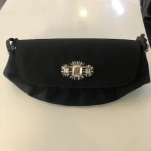 Jimmy Choo Satin w/pave crystals evening bag NEW (retail $995)