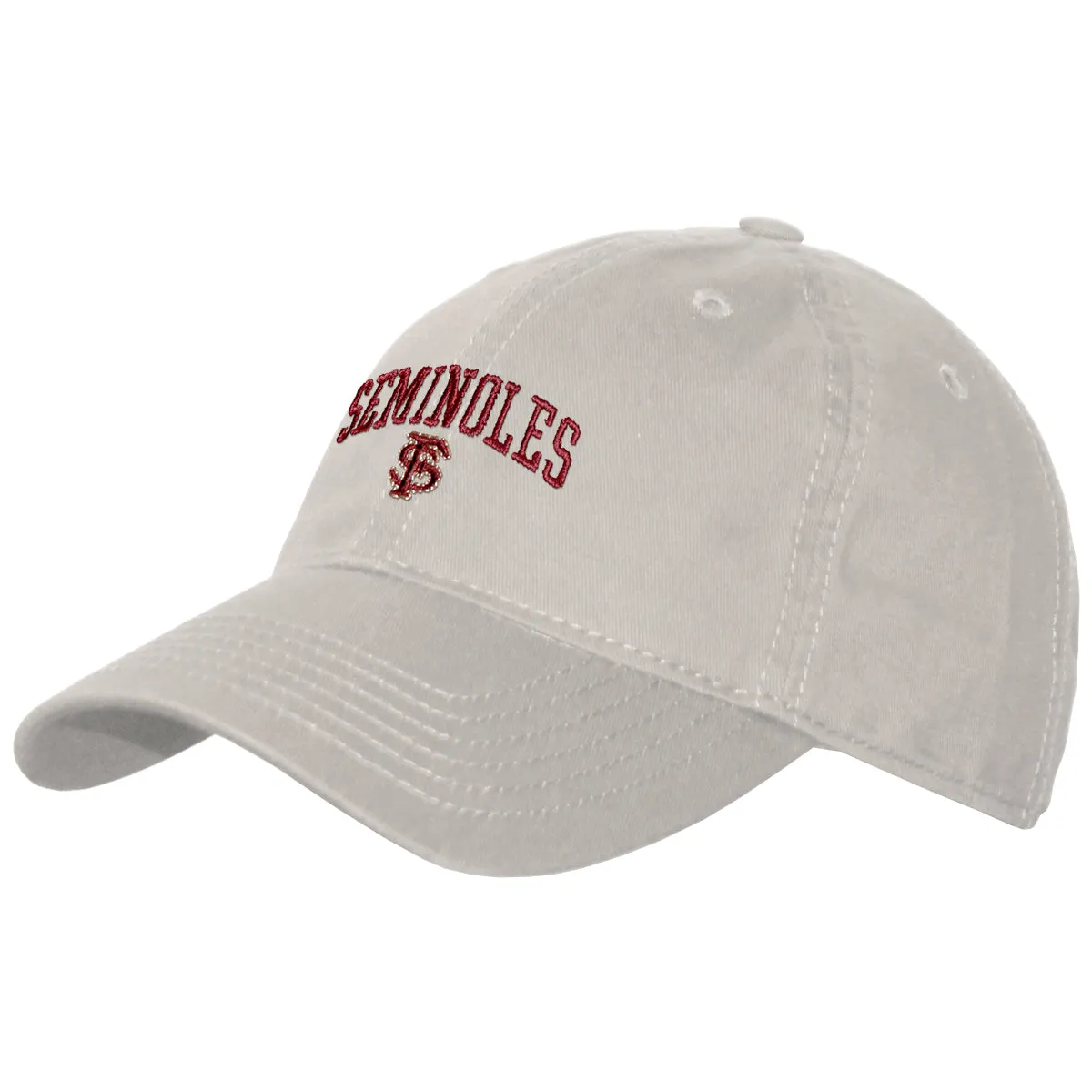 Legacy Women's Adjustable Twill Cap with Seminoles FS - Stone