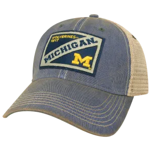 Michigan Wolverines OFA Blue Old Favorite Adjustable Trucker Hat