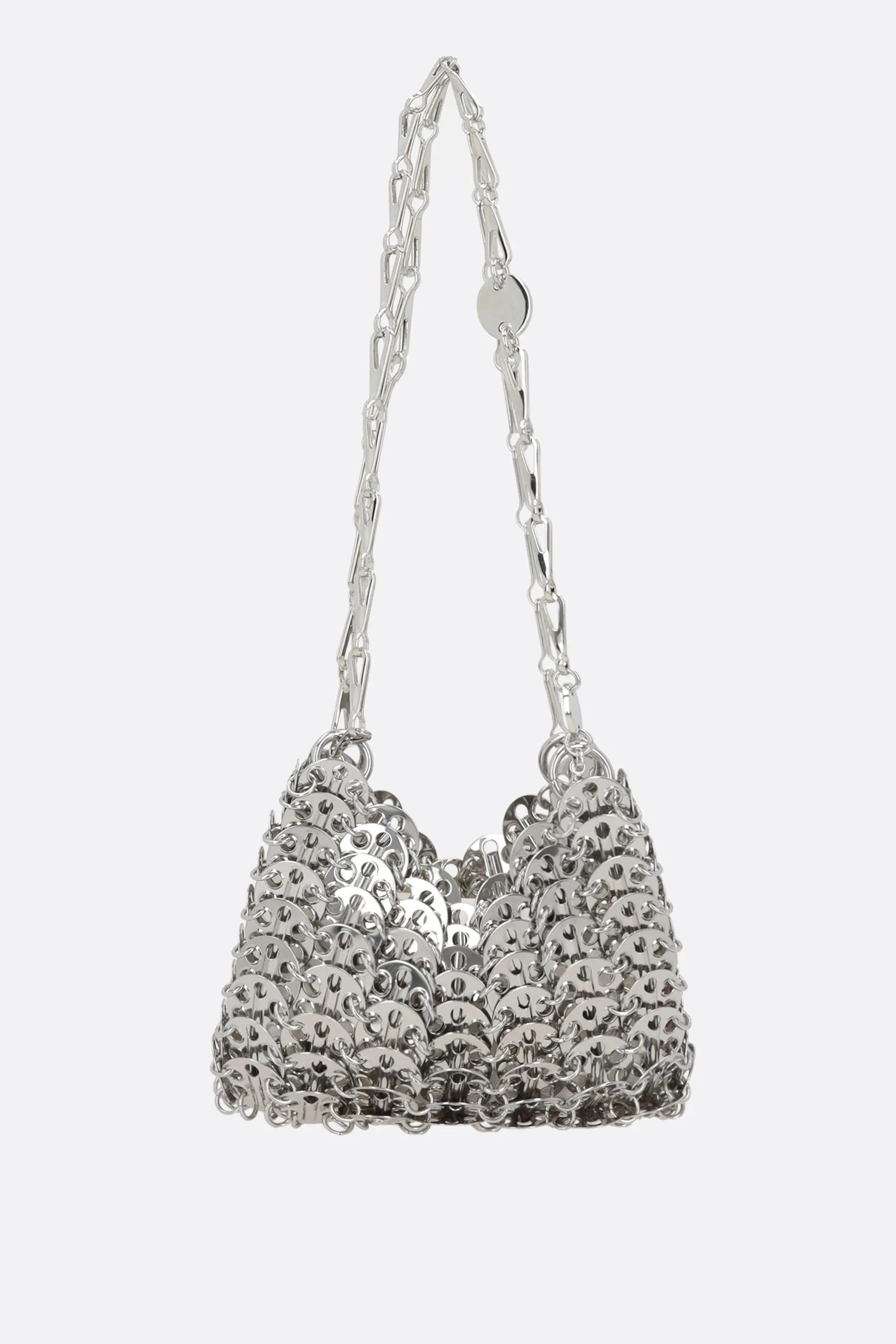 Nano Medallion Metal Shoulder Bag