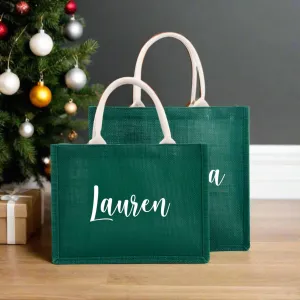 PersonaliSed Christmas Party Bags,XMAS Tote Bag, Custom Christmas Gift Bags,Holiday Gift Bags,Christmas Gift Sack,Holiday Party Favor Bags