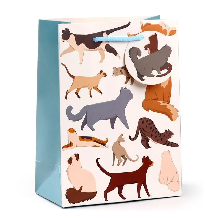 Puckator Gift Bag, Medium - Feline Fine Cats