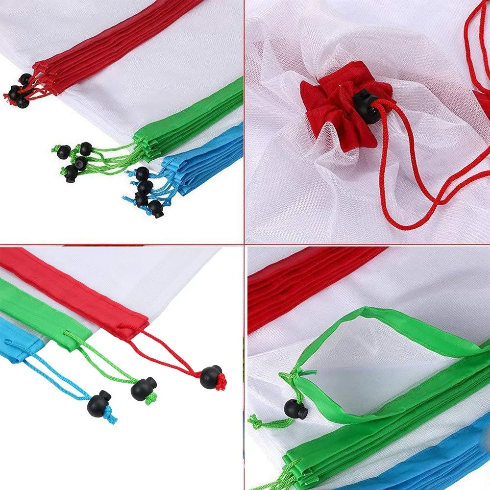 Reusable Grocery Bags | Washable Shopping Bags | Foldable Grocery Bags | Pack of 12 in Mixed Sizes