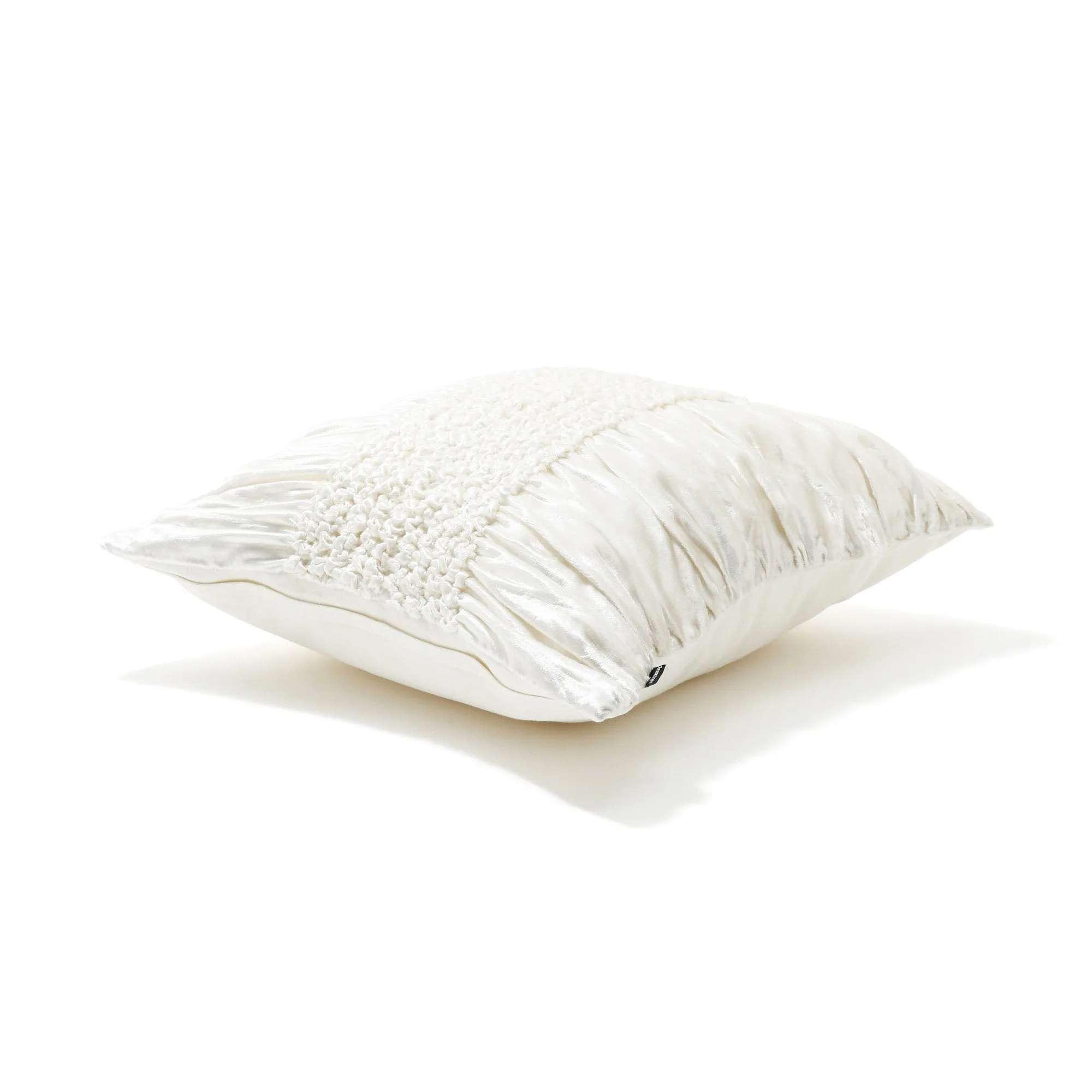 Smocking Cushion Cover 45 White