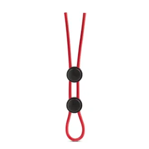 Stay Hard - Silicone Double Loop Cock Ring  - Red