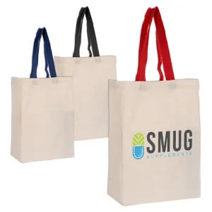 Stock Coloured Handle Calico Bag(SCB-15D)