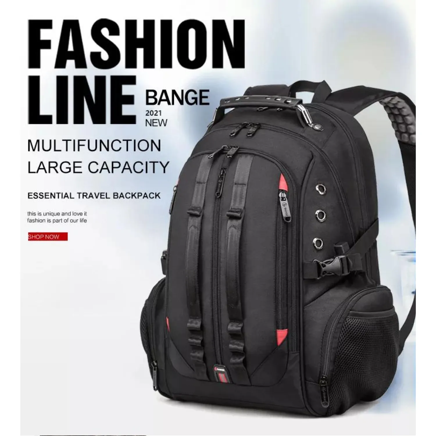 USB Charging Robust 45L Anti-Theft Travel Backpack