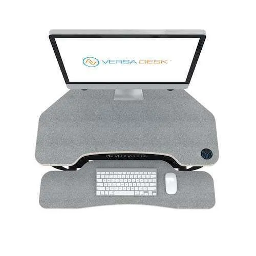 VersaDesk PowerPro 31"x36" Corner Sit Stand Desk Converter, VDPPC