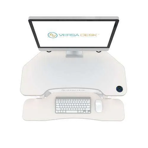 VersaDesk PowerPro 31"x36" Corner Sit Stand Desk Converter, VDPPC