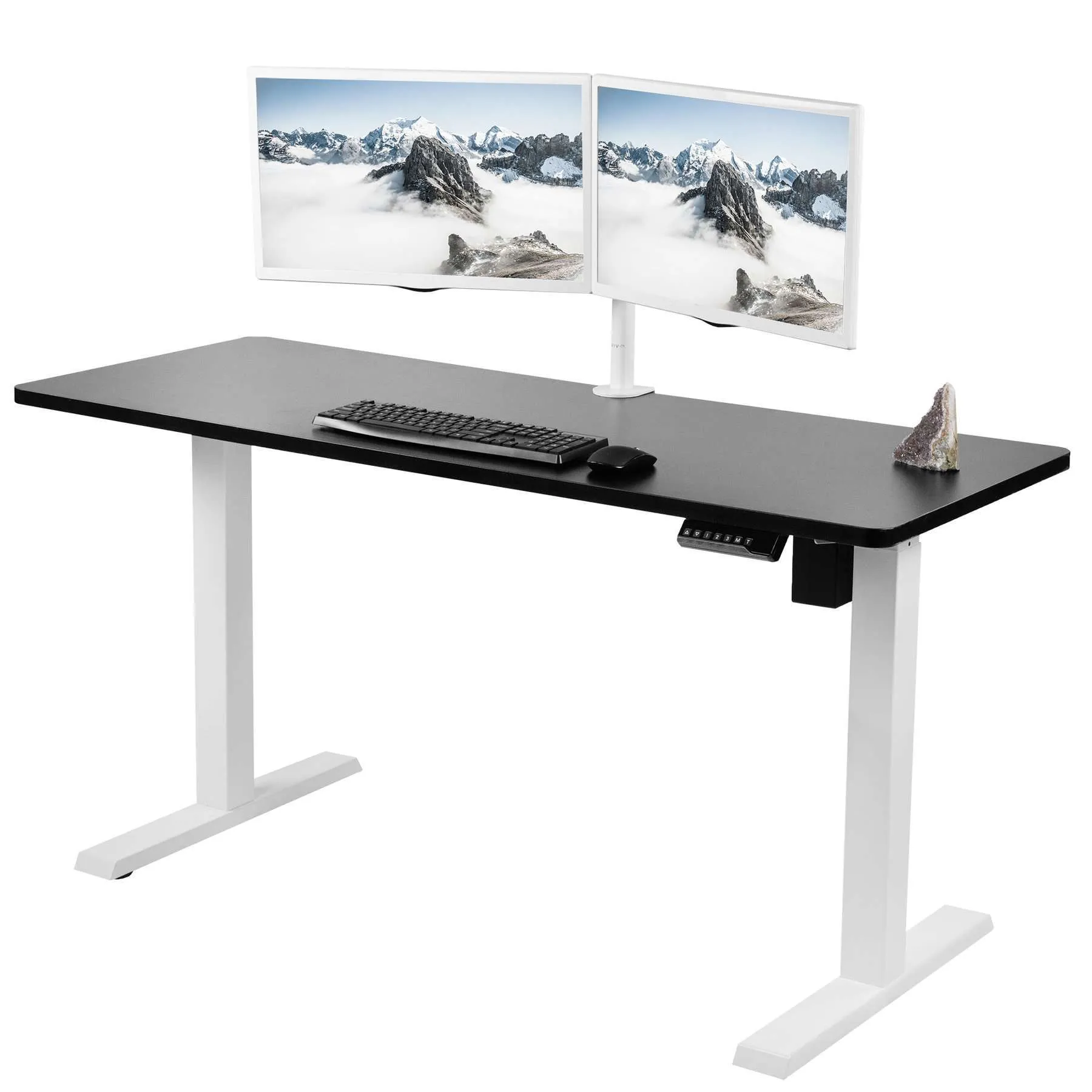 VIVO 60” x 24” Electric Desk, DESK-KIT-E5B6B/E5B6C/E5B6W/E5B6D/E5B6E/E5W6B/E5W6C/E5W6D/E5W6W/E5W6E