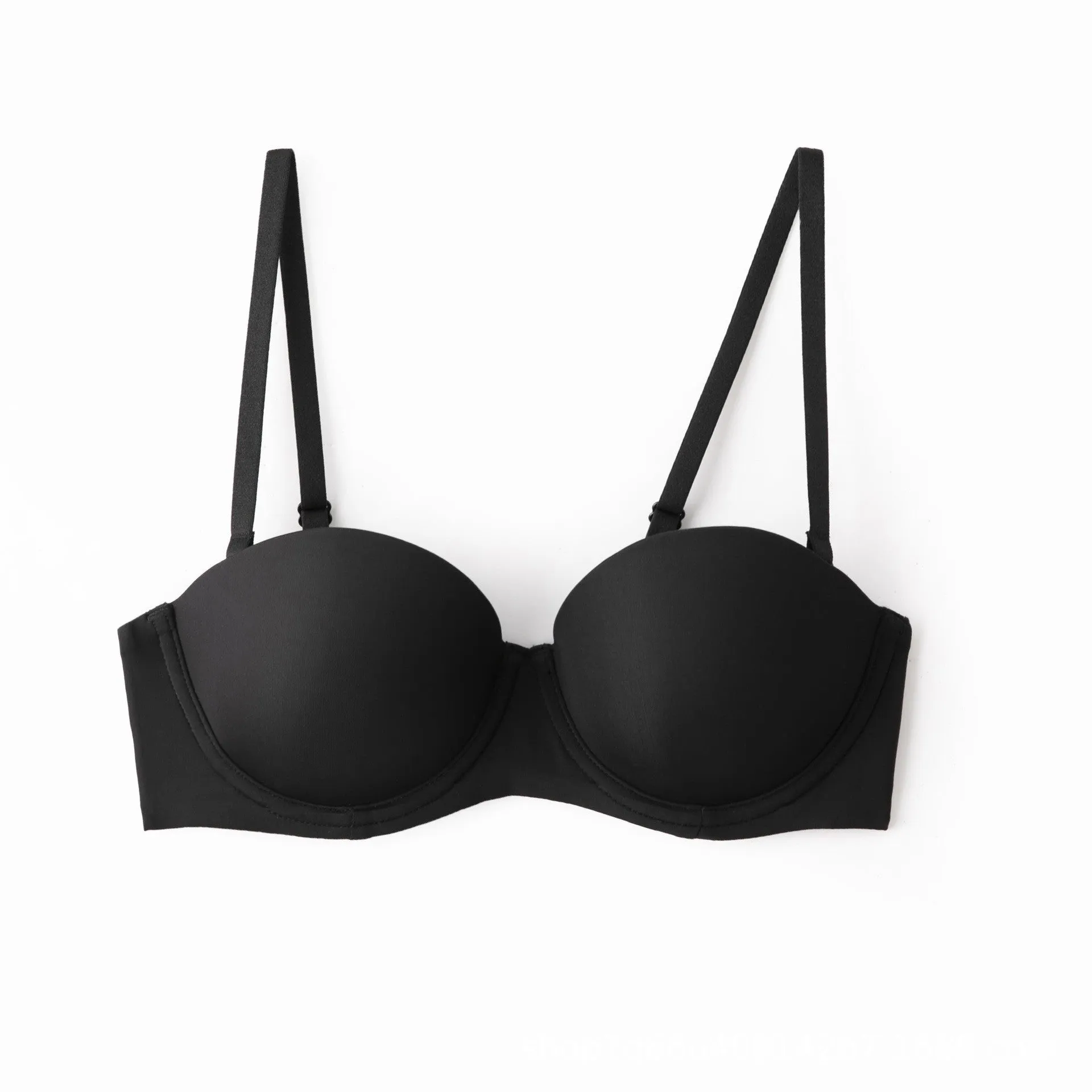 Women's half cup underwear women's small chest gathered bra not empty cup thin bra anti-sagging adjustment bra