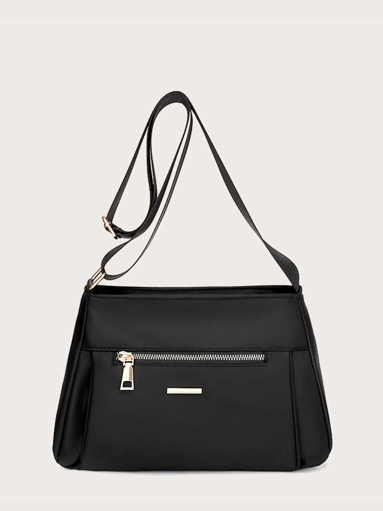 Zip Front Crossbody Bag